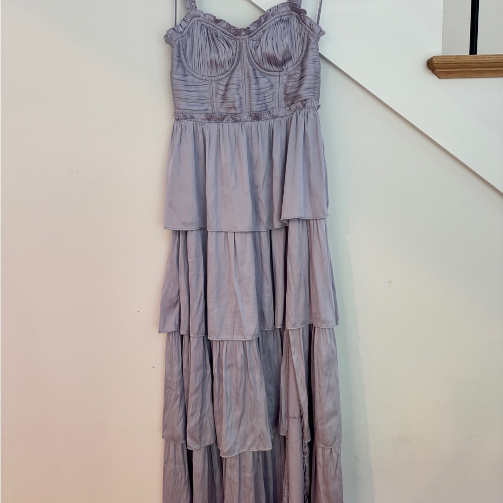 Astr The Label Tempany Tiered Maxi Dress - S - Lilac